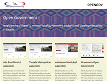 Tablet Screenshot of opengov.org.gh